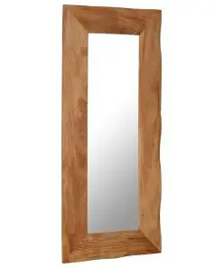 vidaXL Cosmetic Mirror 50×110 cm Solid Acacia Wood