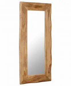 vidaXL Cosmetic Mirror 50×110 cm Solid Acacia Wood