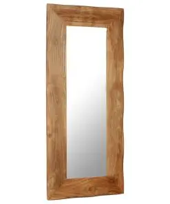 vidaXL Cosmetic Mirror 50×110 cm Solid Acacia Wood