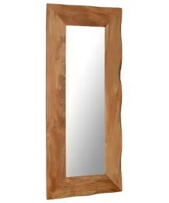 vidaXL Cosmetic Mirror 50×110 cm Solid Acacia Wood