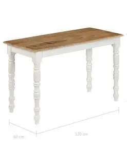 vidaXL Dining Table 120x60x76 cm Solid Mango Wood