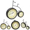 vidaXL Garden Wall Clock with Thermometer Bicycle Vintage