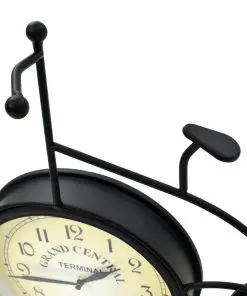 vidaXL Garden Wall Clock with Thermometer Bicycle Vintage