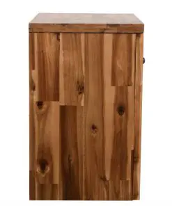 vidaXL Bedside Table Solid Acacia Wood 40x30x48 cm
