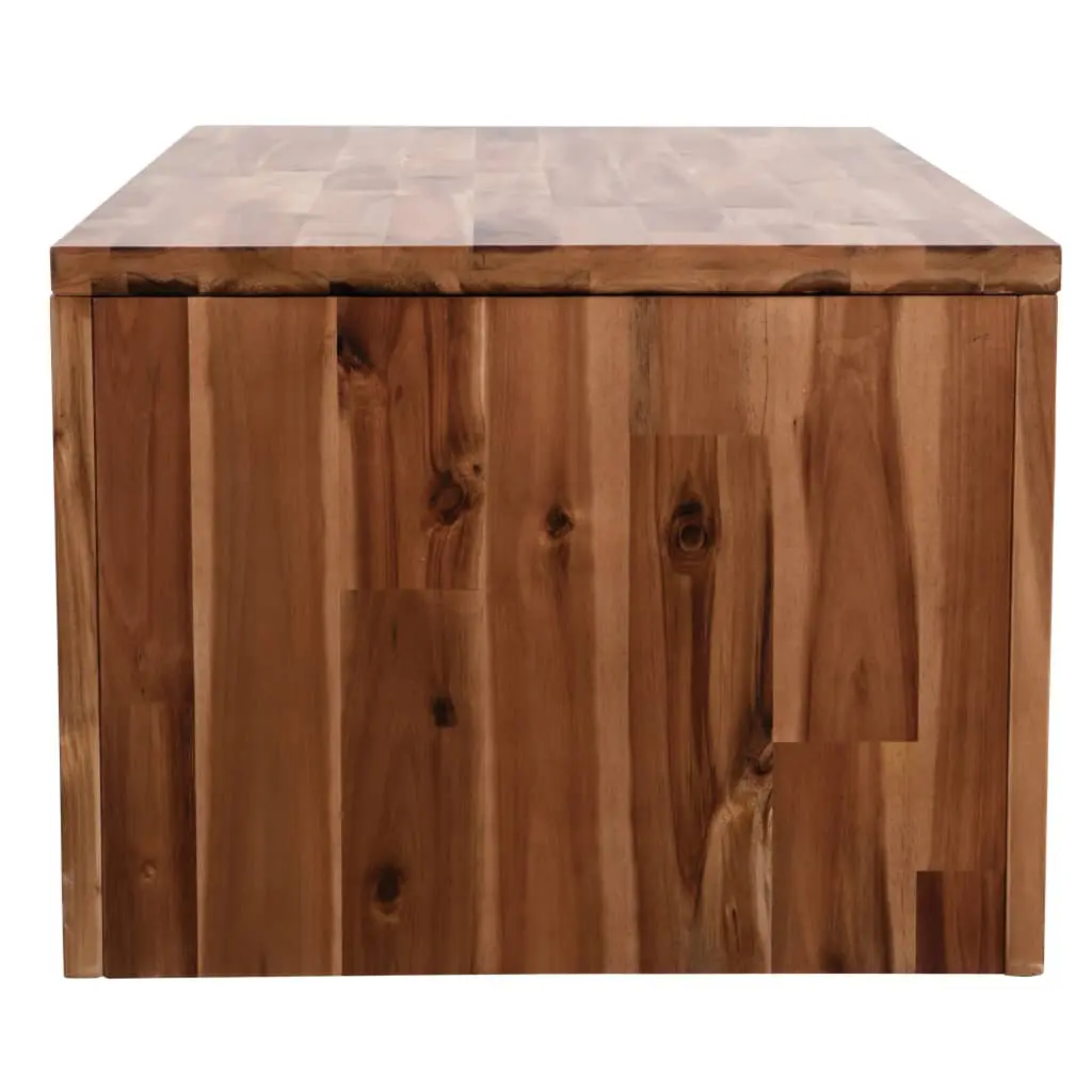 vidaXL Coffee Table Solid Acacia Wood 90x50x37.5 cm