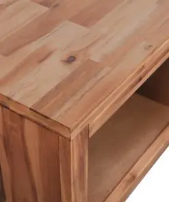 vidaXL Coffee Table Solid Acacia Wood 90x50x37.5 cm