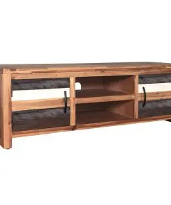vidaXL TV Cabinet Solid Acacia Wood 120x35x40 cm