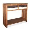 vidaXL Console Table Solid Acacia Wood 86x30x75 cm vidaXL Console Table Solid Acacia Wood 86x30x75 cm