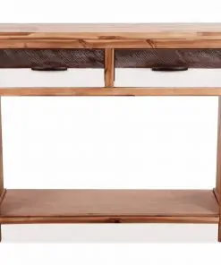 vidaXL Console Table Solid Acacia Wood 86x30x75 cm