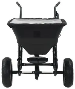 vidaXL Walk Behind Salt Spreader PVC and Steel 106x73x76 cm 45 L