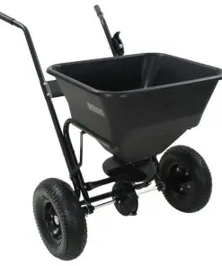 vidaXL Walk Behind Salt Spreader PVC and Steel 106x73x76 cm 45 L