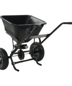 vidaXL Walk Behind Salt Spreader PVC and Steel 106x73x76 cm 45 L