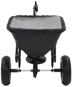 vidaXL Tow Behind Salt Spreader PVC and Steel 125x74x79 cm 45 L