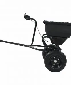 vidaXL Tow Behind Salt Spreader PVC and Steel 125x74x79 cm 45 L
