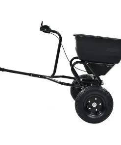 vidaXL Tow Behind Salt Spreader PVC and Steel 125x74x79 cm 45 L