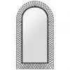 vidaXL Wall Mirror Arched 60×110 cm Black