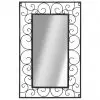 vidaXL Wall Mirror Rectangular 50×80 cm Black