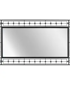 vidaXL Wall Mirror Rectangular 60×110 cm Black