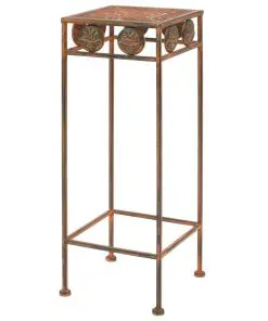 vidaXL Plant Stand Set 3 Pieces Vintage Style Metal Rusty