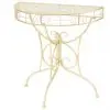 vidaXL Side Table Vintage Style Half Round Metal 72x36x74 cm Gold vidaXL Side Table Vintage Style Half Round Metal 72x36x74 cm Gold
