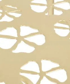 vidaXL Side Table Vintage Style Half Round Metal 72x36x74 cm Gold