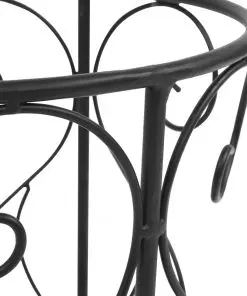 vidaXL Umbrella Stand Vintage Style Metal 26×46 cm Black
