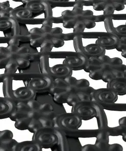 vidaXL Bistro Table Black 40×70 cm Metal