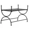 vidaXL Bench Vintage Style Metal 83x42x55 cm Black