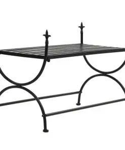 vidaXL Bench Vintage Style Metal 83x42x55 cm Black