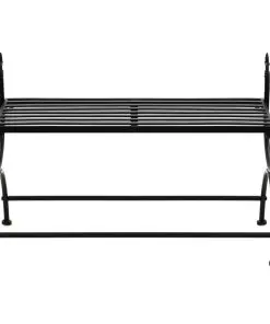 vidaXL Bench Vintage Style Metal 83x42x55 cm Black
