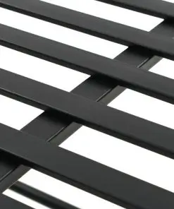 vidaXL Bench Vintage Style Metal 83x42x55 cm Black