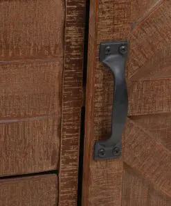 vidaXL Storage Cabinet Solid Fir Wood 64×33.5×75 cm Brown