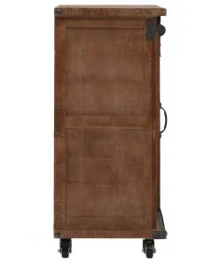 vidaXL Storage Cabinet Solid Fir Wood 64×33.5×75 cm Brown