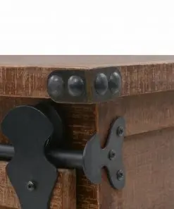 vidaXL Storage Cabinet Solid Fir Wood 64×33.5×75 cm Brown