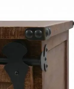 vidaXL Storage Cabinet Solid Fir Wood 64×33.5×75 cm Brown