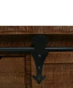 vidaXL Storage Cabinet Solid Fir Wood 64×33.5×75 cm Brown