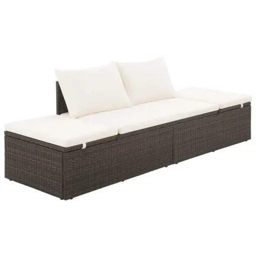 vidaXL Garden Bed Brown 195×60 cm Poly Rattan