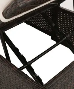 vidaXL Garden Bed Brown 195×60 cm Poly Rattan