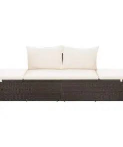 vidaXL Garden Bed Brown 195×60 cm Poly Rattan