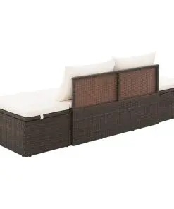 vidaXL Garden Bed Brown 195×60 cm Poly Rattan