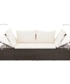 vidaXL Garden Bed Brown 195×60 cm Poly Rattan