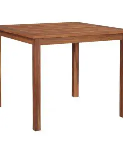 vidaXL Garden Table 90x90x74 cm Solid Acacia Wood