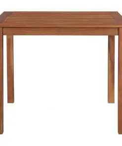 vidaXL Garden Table 90x90x74 cm Solid Acacia Wood