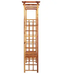 vidaXL Garden Pergola with Bench Solid Acacia Wood 143x50x198 cm