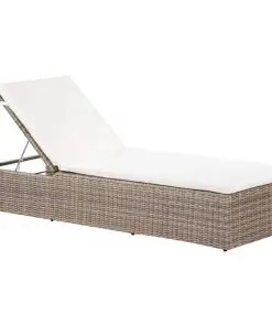 vidaXL 11 Piece Outdoor Dining Set with Sunloungers Poly Rattan Brown