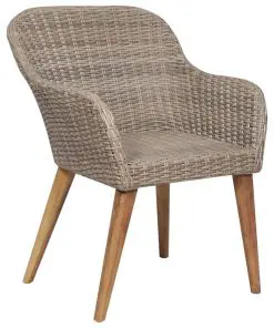 vidaXL 9 Piece Outdoor Dining Set with Cushions Poly Rattan