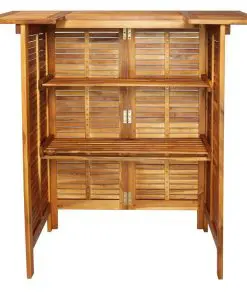 vidaXL Bar Table 110x50x105 cm Solid Acacia Wood