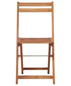 vidaXL Outdoor Bistro Chairs 2 pcs Solid Acacia Wood