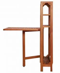 vidaXL 3 Piece Folding Bistro Set Solid Acacia Wood