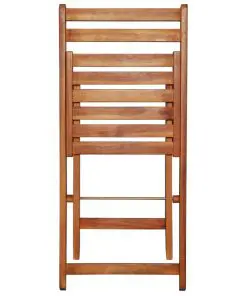 vidaXL 3 Piece Folding Bistro Set Solid Acacia Wood